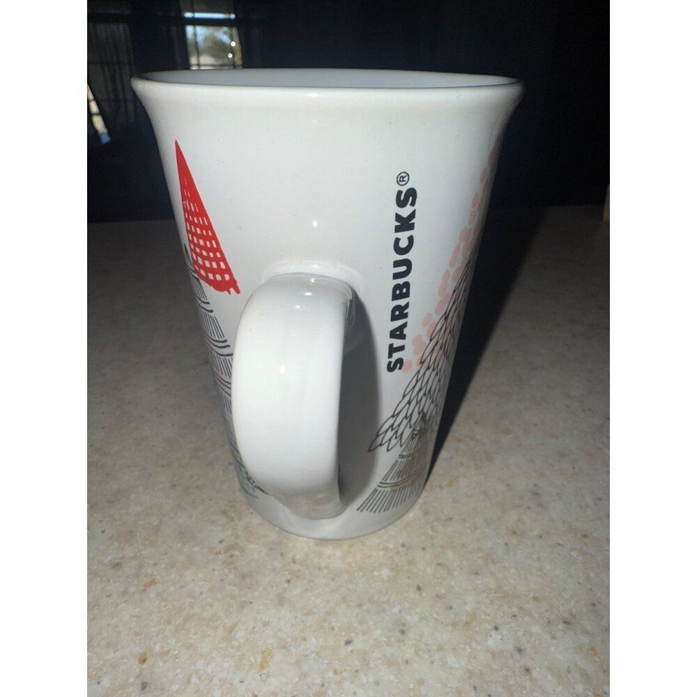RARE 2017โStarbucks Christmas Holiday Tree Ceramic Coffeeโ Cup Tea Mug | 11 oz - Picture 5 of 8